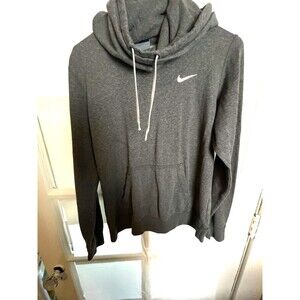Women’s Nike Medium Gray Swoosh Front Pocket Pullover Hoodie. Size M